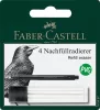 FABER-CASTELL Pótbél precíziós radírstifthez, 4 darabos, FABER-CASTELL