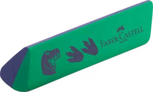 FABER-CASTELL Radír display, háromszögletű, FABER-CASTELL, dinoszaurusz