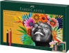 FABER-CASTELL Színes- és grafitceruza készlet, FABER-CASTELL "Polychromos & Pitt Graphite Matt" , 50 db-os szett