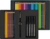 FABER-CASTELL Akvarell ceruza készlet, ecsettel, FABER-CASTELL "Albrecht Dürer & Pitt Artist Pen", 37 db-os szett