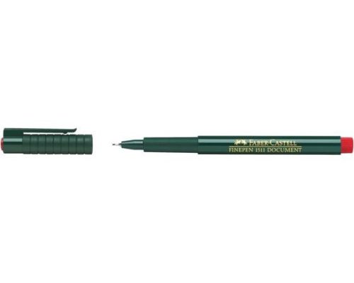 FABER-CASTELL Tűfilc, 0,4 mm, FABER-CASTELL "Finepen 1511", piros