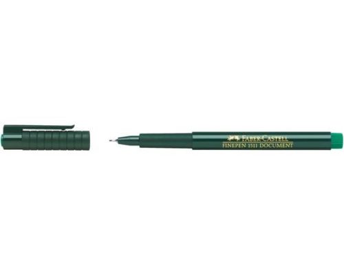 FABER-CASTELL Tűfilc, 0,4 mm, FABER-CASTELL "Finepen 1511", zöld