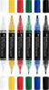 FABER-CASTELL Dekormarker készlet, 1,0/3,0 mm, kétvégű, akril, FABER-CASTELL "Shake&Paint", 6 különböző szín