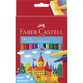  FABER-CASTELL Filctoll készlet, FABER-CASTELL, 24 különböző szín "Castle"