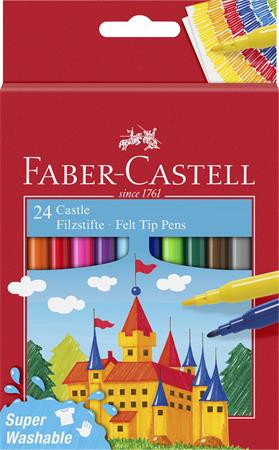 FABER-CASTELL Filctoll készlet, FABER-CASTELL, 24 különböző szín "Castle"