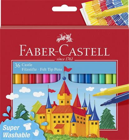 FABER-CASTELL Filctoll készlet, FABER-CASTELL, 36 különböző szín "Castle"