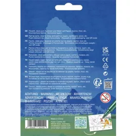   FABER-CASTELL Filctoll készlet, FABER-CASTELL "Dinoszaurusz" 10 különböző szín + 3 metál