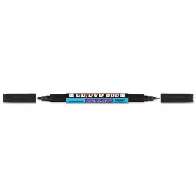   GRANIT Alkoholos marker, CD/DVD, 0,4/1,5-2,5 mm, kúpos, kétvégű, GRANIT "Piccolo M830", fekete