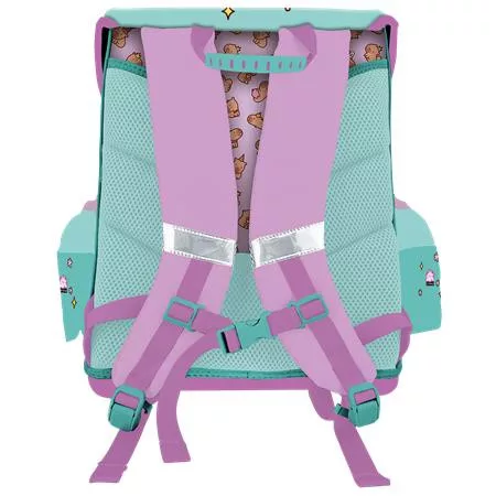 LIZZYSULI Iskolatáska, cipzáras, 1-2. osztályos, LIZZYSULI "Lollipop", Capybara