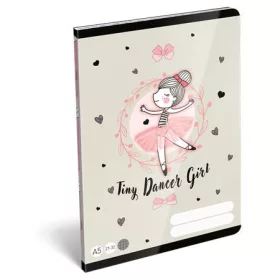   LIZZYSULI Füzet, tűzött, A5, kockás, 32 lap LIZZYSULI, "Tiny Dancer, Lovely Ballerina", "27-32"