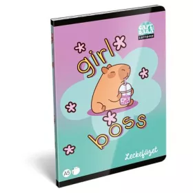   LIZZYSULI Füzet, tűzött, A5, lecke, 40 lap, LIZZYSULI, "Lollipop Capybara"