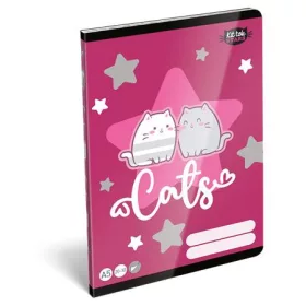   LIZZYSULI Füzet, tűzött, A5, sima, 32 lap, LIZZYSULI, "Kit tok Stars Purrfect", "20-32"