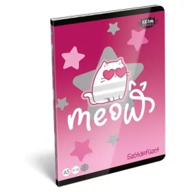   LIZZYSULI Füzet, tűzött, A5, szótár, 32 lap, LIZZYSULI, "Kit tok Stars Purrfect", "31-32"