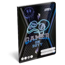   LIZZYSULI Füzet, tűzött, A5, vonalas, 32 lap, 1. osztály, LIZZYSULI, "Esport, Gamer on Duty", "14-32"