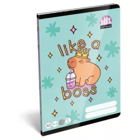   LIZZYSULI Füzet, tűzött, A5, vonalas, 32 lap, 1. osztály, LIZZYSULI, "Lollipop Capybara","14-32"