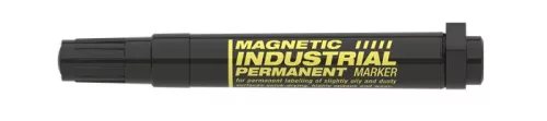ICO Alkoholos marker, ipari, 1-3 mm, kúpos, mágnessel, ICO "Magnetic industrial permanent 11 XXL", fekete