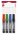 ICO Alkoholos marker készlet, 1-4 mm, vágott, ICO "Permanent 12", 4 különböző szín