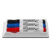 ICO Tábla- és flipchart marker készlet tartóban, 1-3 mm, kúpos, ICO "11 XXL", 3 különböző szín +táblatörlő