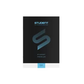   ICO Füzet, tűzött, A4, sima, 32 lap, ICO "Student Premium", "80-32", fekete