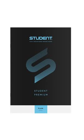 ICO Füzet, tűzött, A4, sima, 32 lap, ICO "Student Premium", "80-32", fekete
