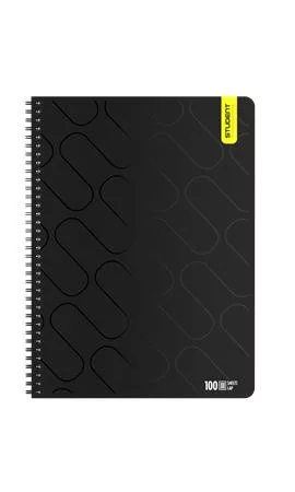 ICO Spirálfüzet, A4, négyzethálós, 100 lap, ICO "Student Premium", vegyes színek