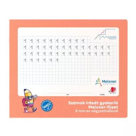   ICO Füzet, tűzött, négyzethálós, 245x295 mm, fekvő, 32 lap, 1. osztály, ICO "Süni Meixner"