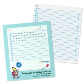   ICO Füzet, tűzött, 280x240 mm, fekvő, 32 lap, 3. és 4. osztály, ICO "Süni Meixner"