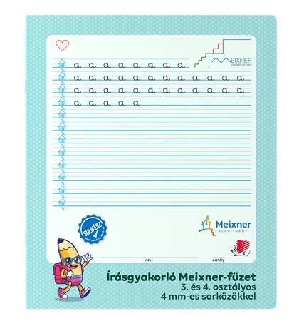 ICO Füzet, tűzött, 295x245 mm, álló, 32 lap, 3. és 4. osztály, ICO "Süni Meixner"