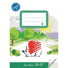   ICO Füzet, tűzött, A5, sima, 32 lap, ICO "Süni Sulikész", "20-32"