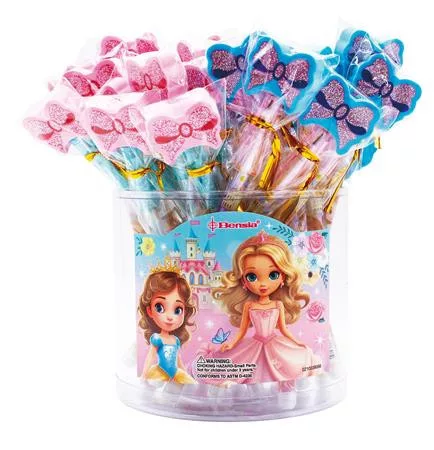 ICO Tolóbetétes ceruza radírral display, HB, ICO "Bensia", hercegnő