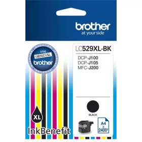   BROTHER LC529XLB Tintapatron DCP-J100, J105 nyomtatóhoz, BROTHER, fekete, 2400 oldal