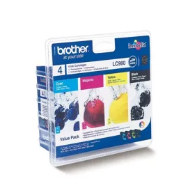   BROTHER LC980BCMY Tintapatron multipack DCP 145C, BROTHER, b+c+m+y, 1*300 oldal, 3*260 oldal