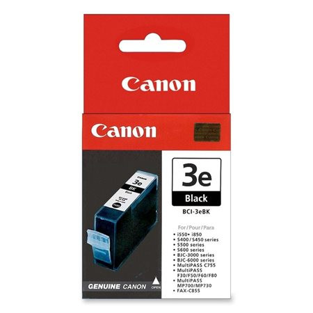 CANON BCI-3B Tintapatron BJC-3000, i550 nyomtatókhoz, CANON, fekete, 27ml