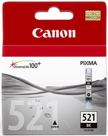 CANON CLI-521B Tintapatron Pixma iP3600, 4600, MP540 nyomtatókhoz, CANON, fekete, 9ml