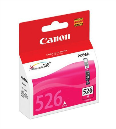 CANON CLI-526M Tintapatron Pixma iP4850, MG5150, 5250 nyomtatókhoz, CANON, magenta, 545 oldal