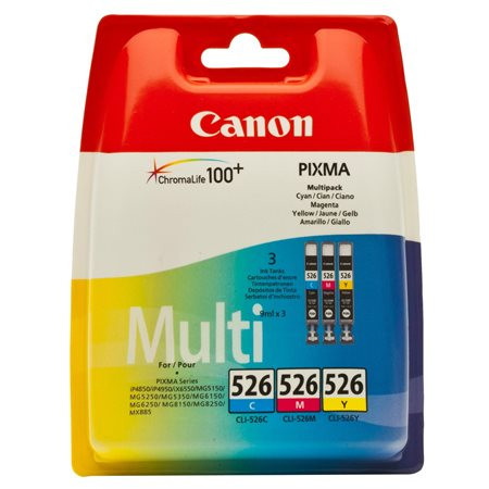 CANON CLI-526KIT Tintapatron multipack Pixma iP4850, MG5150, 5250 nyomtatókhoz, CANON, c+m+y