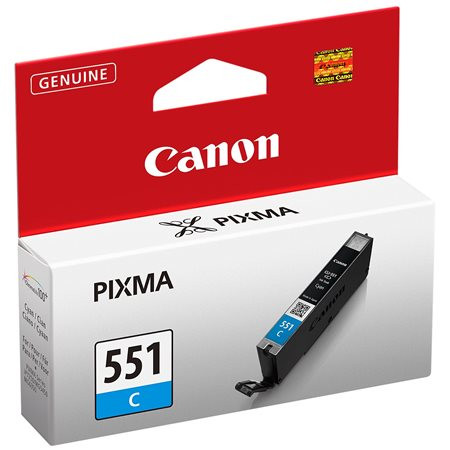 CANON CLI-551C Tintapatron Pixma iP7250, MG5450 nyomtatókhoz, CANON, cián, 7ml