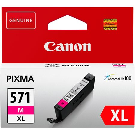 CANON CLI-571MXL Tintapatron Pixma MG5750, 6850,7750 nyomtatókhoz, CANON, magenta, 11 ml