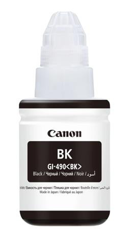 CANON GI490 Tinta Pixma MFP G2411, G3411, G4411 nyomtatókhoz, CANON, fekete, 135 ml