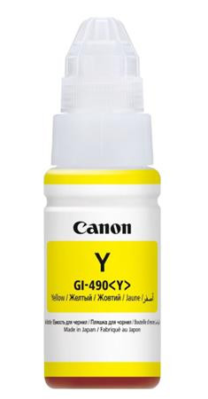 CANON GI490 Tinta Pixma MFP G2411, G3411, G4411 nyomtatókhoz, CANON, sárga, 70 ml