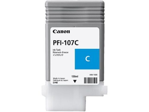 CANON PFI-107C Tintapatron iPF780, 770 nyomtatóhoz, CANON, cián, 130ml