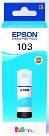 EPSON T00S24A Tinta EcoTank L3110, L3150, L1110 nyomtatókhoz, EPSON 103, cián, 65 ml