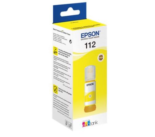 EPSON T06C44A Tinta, EcoTank L6550, 6570, 6580 nyomtatókhoz, EPSON, sárga, 70 ml