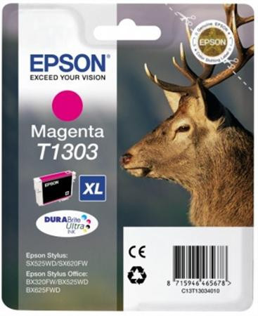 EPSON T13034010 Tintapatron Stylus Office SX620, BX320 nyomtatókhoz, EPSON, magenta, 10,1ml