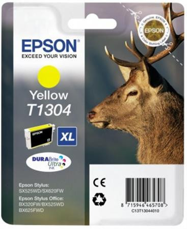 EPSON T13044010 Tintapatron Stylus Office SX620, BX320 nyomtatókhoz, EPSON, sárga, 10,1ml
