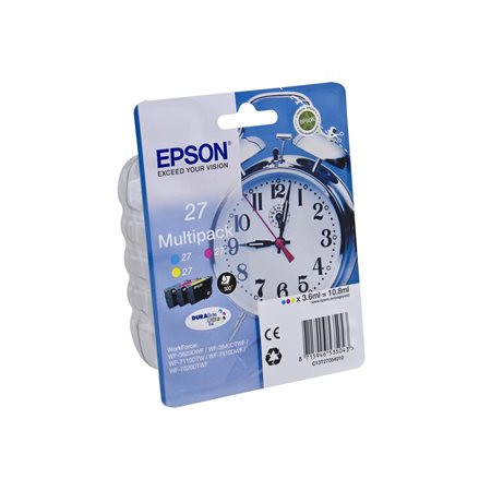 EPSON T27054010 Tintapatron multipack Workforce 3620DWF,7110DTW nyomtatóhoz, EPSON, c+m+y,10,8 ml