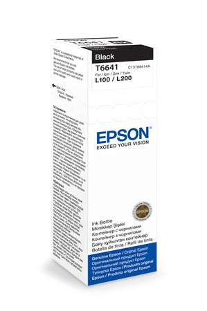 EPSON T66414A10 Tinta L100, 200mfp nyomtatókhoz, EPSON, fekete, 70ml