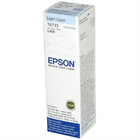 EPSON T67354A10 Tinta L800 nyomtatóhoz, EPSON, világos cián, 70ml