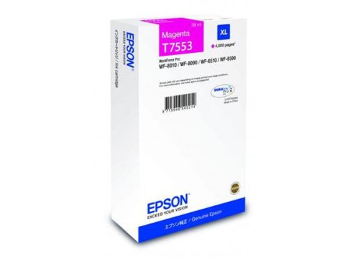 EPSON T755340 Tintapatron WF8590, 8510, 8090 nyomtatókhoz, EPSON, magenta, 39ml