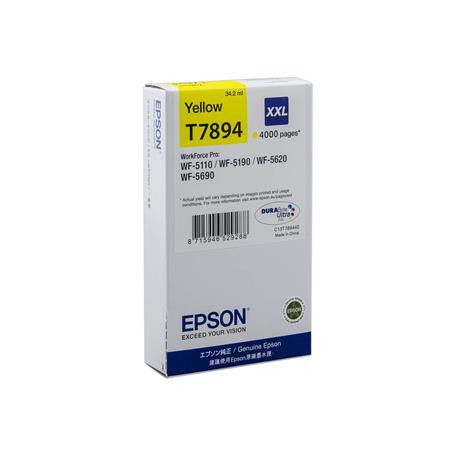 EPSON C13T789440 Tintapatron WF-5110DW, WF-5190DW nyomtatókhoz, EPSON, sárga, 34,2ml